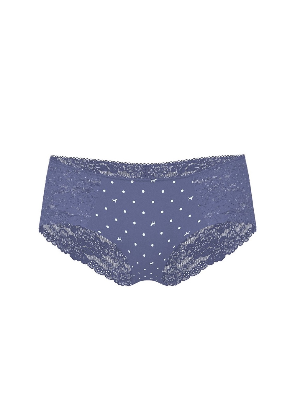 PINK Victoria's Secret Purple Polka Dot Lace Hipster